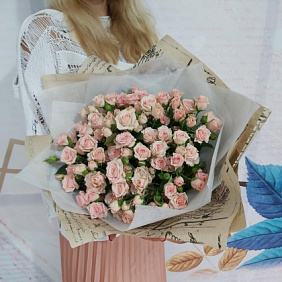 Букет цветов "Морозное утро" №160