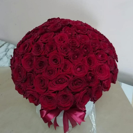 41 красная роза в каробке - Фото 3