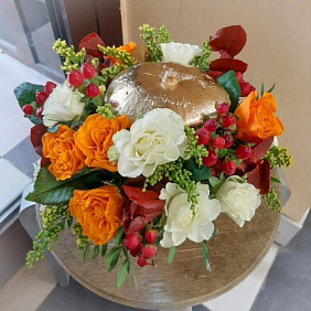 Цветы в тыкве