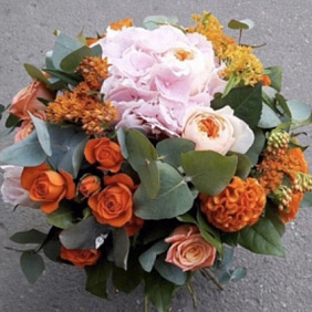 Букет с гортензий "Теплая встеча"