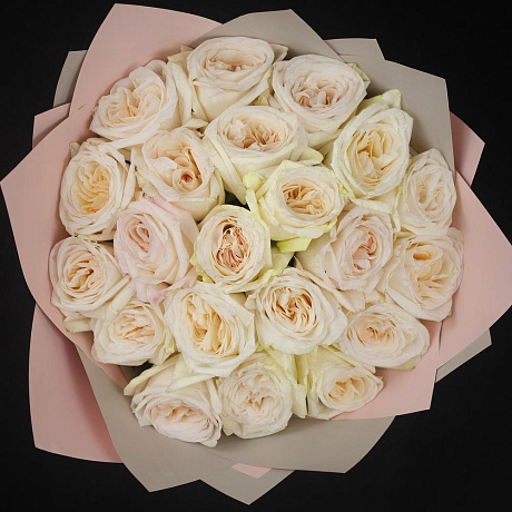 Букет из 21 ароматной экводорской розы White O Hara - Фото 2