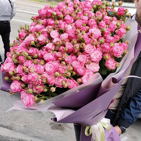 Букет кустовых роз Леди Бомбастик - Фото 2