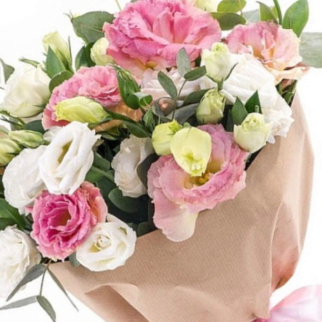 Букет Кружево из эустом - Фото 3