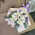 Букет из 5 белых орхидеи и эвкалипта - Фото 4