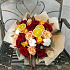 зимний букет из роз, хлопка с апельсиновыми дольками - Фото 6