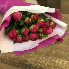 Букет пионов "Розовый вечер"
