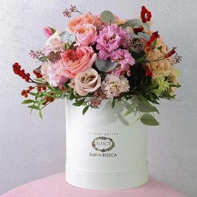 Коробка с эустомой 2