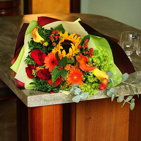 Букет цветов Бэлль - Фото 5