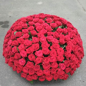 Корзина с розами №160