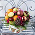 Вкусная Новогодняя композиция с цветами и фруктами - Фото 2
