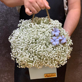 Букет цветов "Сахарная вата" №164