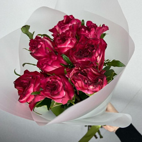 Монобукет из пионовидной розы