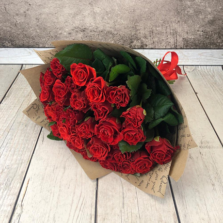 Букет из 31 красной розы - Фото 5