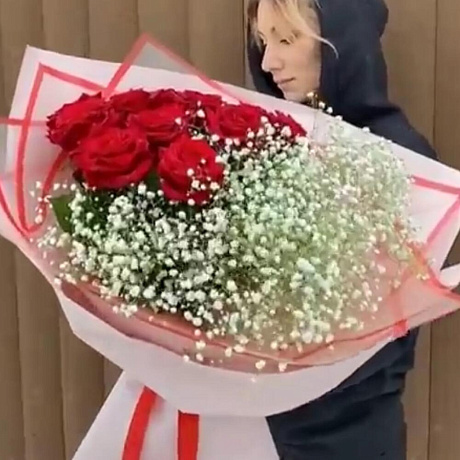 Букет «Розы на снегу» - Фото 2