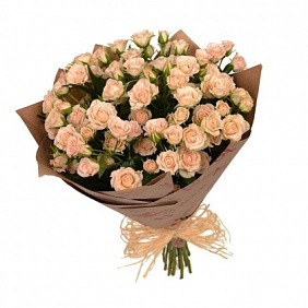 Букет из кустовых роз "Воздушный"