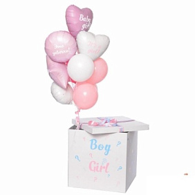 Коробка с шарами Сюрприз "Мальчик или девочка?"