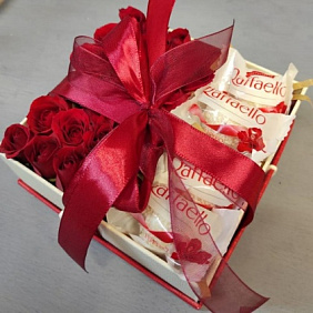 Букет цветов "Пламенный привет" №162