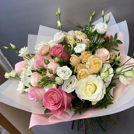 Букет из роз нежный - Фото 4