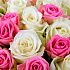 101 бело-розовая роза (50 см) - Фото 3