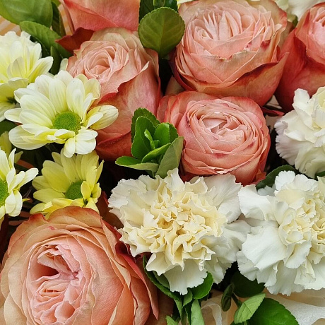 Букет цветов Крем Брюле №164 - Фото 5