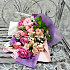 Нежный букет из роз и гиацинтов - Фото 4