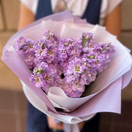 Букет цветов Ароматная маттиола №163 - Фото 2