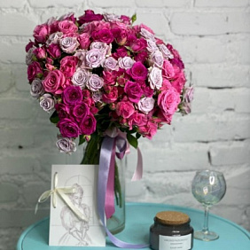 Роза кустовая 29 штук №162