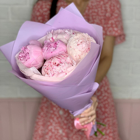 Букет цветов Pink peonies - Фото 6
