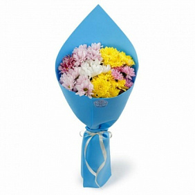 Букет из хризантем Звездное небо (мини)