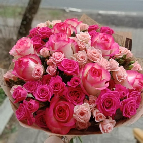 Букет «Розовое очарование» №2