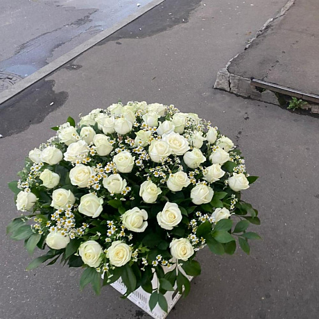 Букет цветов Белая поляна - Фото 4