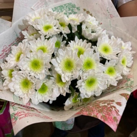 Букет цветов "Зеленоглазая"