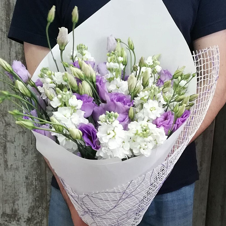 Букет цветов Лиловый пух - Фото 2