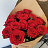 15 роз в крафте с наклейкой - Фото 3