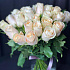 25 роз кремовых букетик - Фото 1