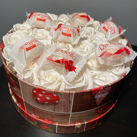 Коробка с цветами «Романтика» - Фото 3