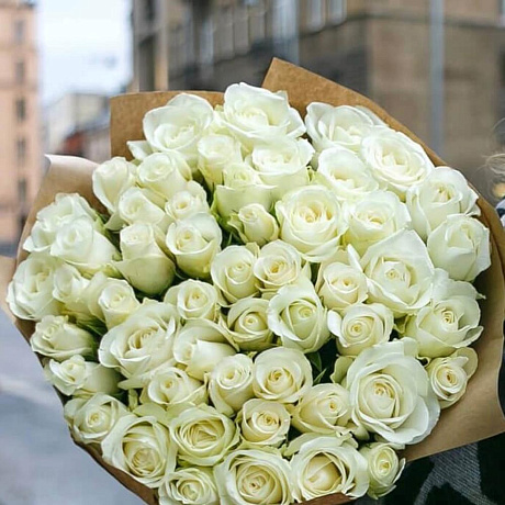 Букет из 51 кенийской розы №161 - Фото 3