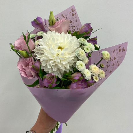 Букет цветов В нежном цвете - Фото 3