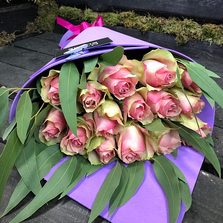 Букет из Роз 15 роз - Фото 4