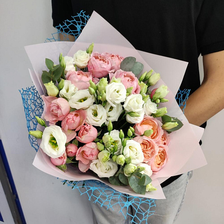 Букет цветов Нежный поцелуй №163 - Фото 3