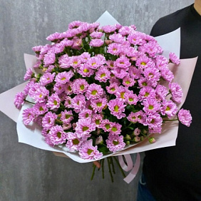 Букет из хризантемы сантини