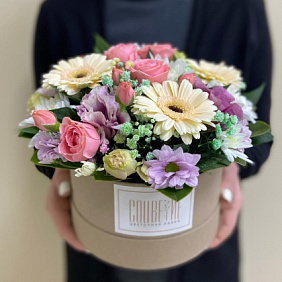 Цветы в коробке №255