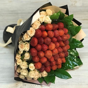 Кустовая роза. Клубника. N169