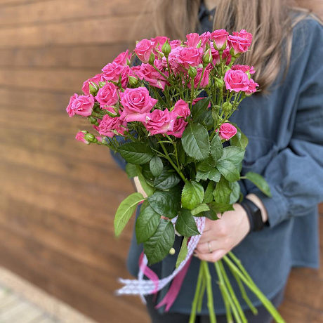 19 Кустовых роз под ленту - Фото 3