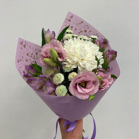 Букет цветов В нежном цвете - Фото 4