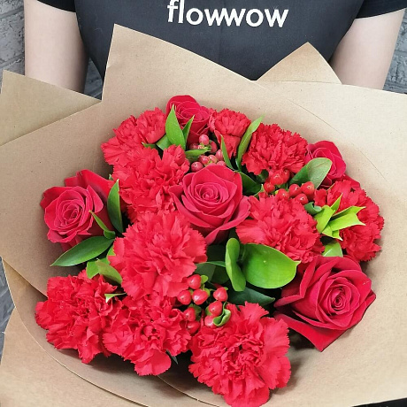 Букет цветов Красный бархат №160 - Фото 3