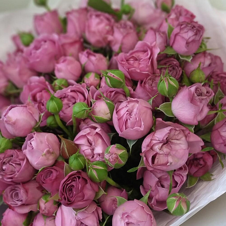 Монобукет из пионовидной розы №2 - Фото 4