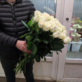 Букет цветов "Белый снег" №161