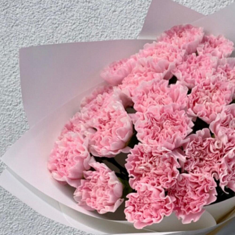 Букет цветов Розовая гвоздика - Фото 5