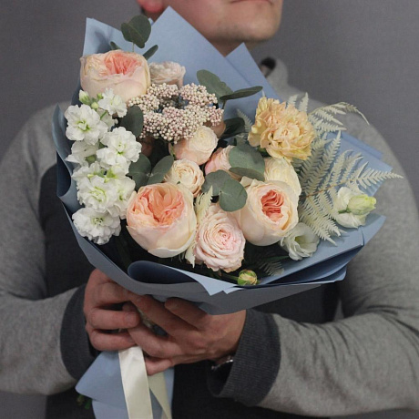 Авторский букет цветов S - Фото 2